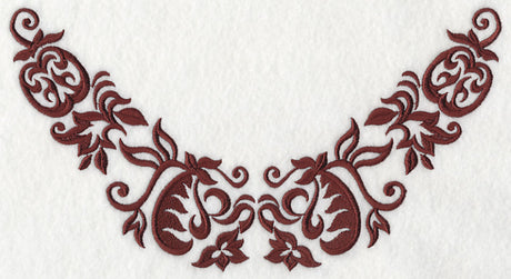 Damask Pumpkins Neckline (V-Neck)