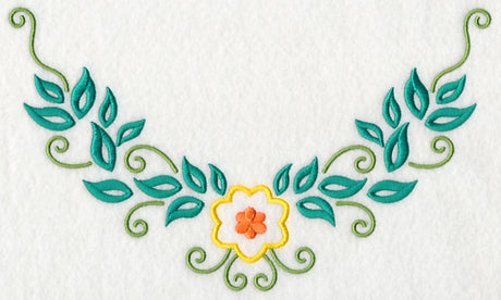 Floral Fashion Neckline (V-Neck)