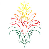 Tropical Calligraphy in Bloom - Bromeliad