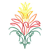 Tropical Calligraphy in Bloom - Bromeliad