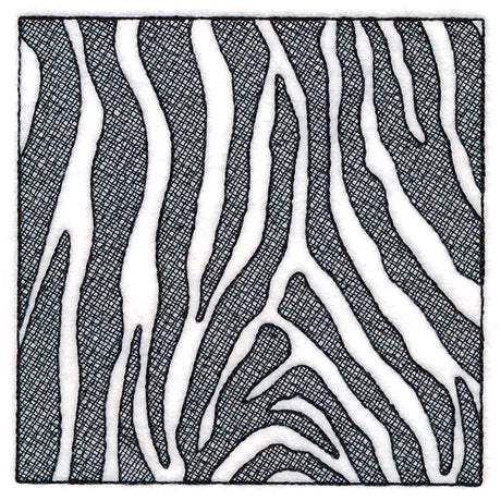 Wildlife Zebra Square