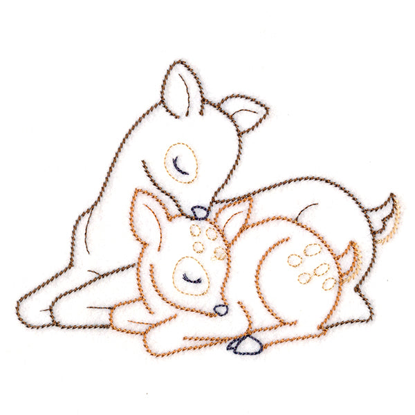 Snuggling Deer (Vintage)