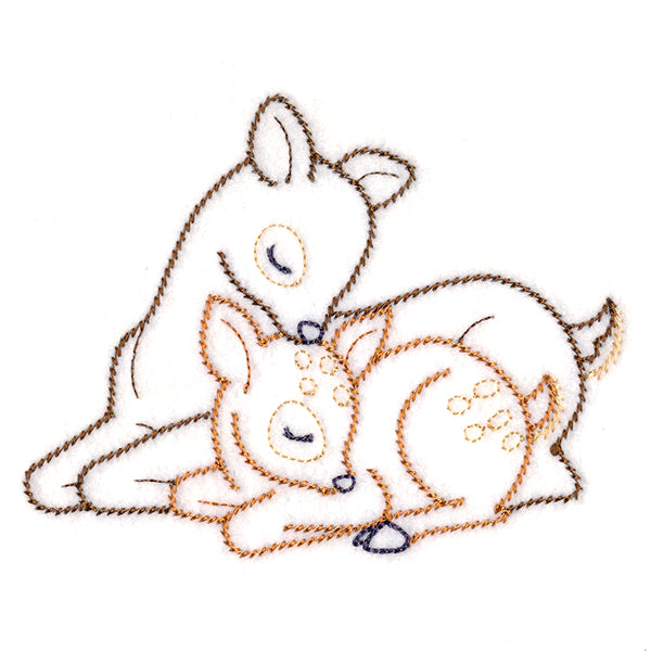 Snuggling Deer (Vintage)