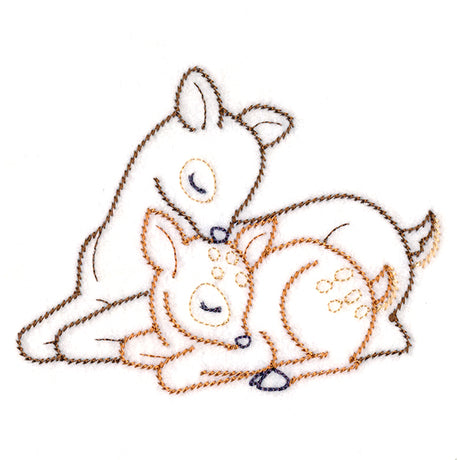 Snuggling Deer (Vintage)