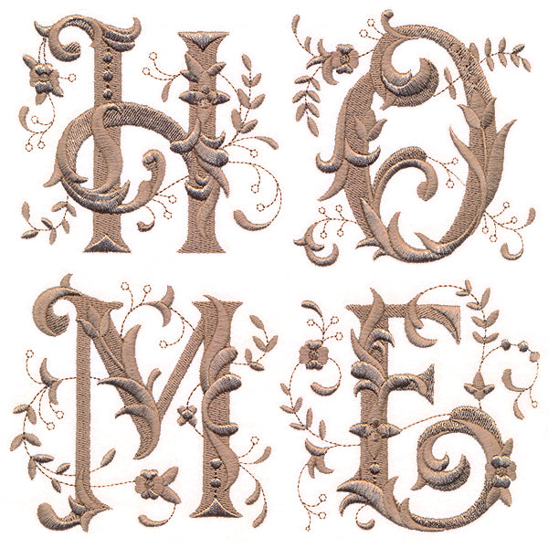 Victorian Home with Flowers