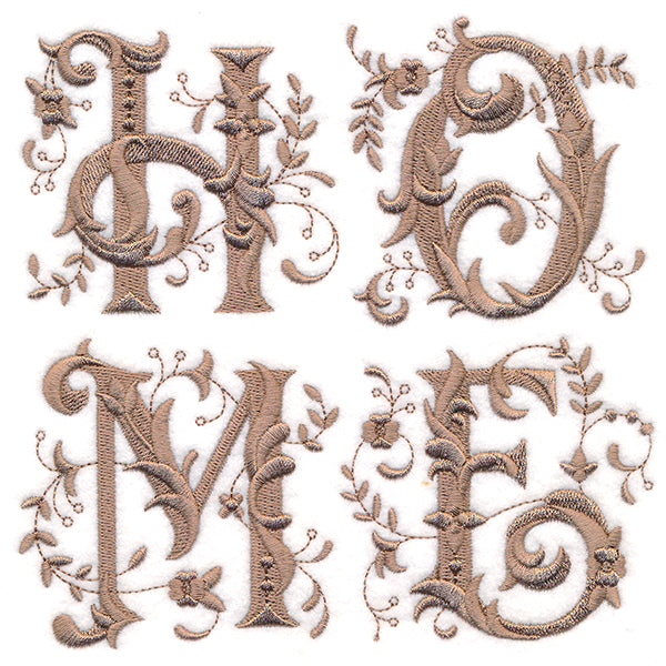 Victorian Home with Flowers