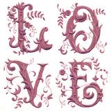 Victorian Love with Flowers