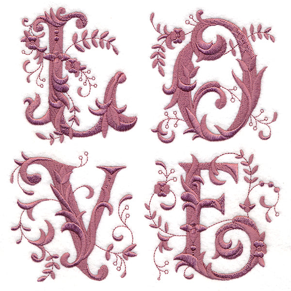 Victorian Love with Flowers