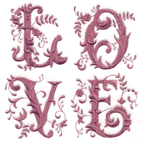 Victorian Love with Flowers