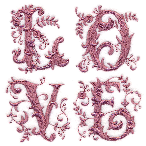 Victorian Love with Flowers