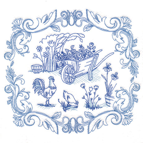 Countryside Farm Scene - Wheelbarrow