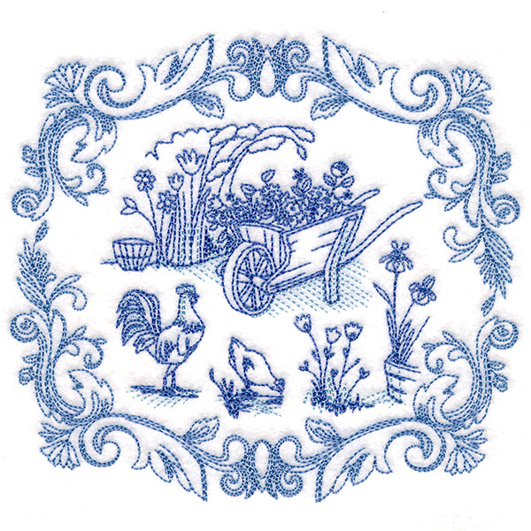 Countryside Farm Scene - Wheelbarrow