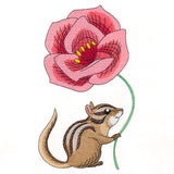 Cheerful Chipmunk with Poppy