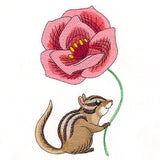 Cheerful Chipmunk with Poppy