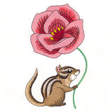 Cheerful Chipmunk with Poppy