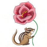 Cheerful Chipmunk with Poppy