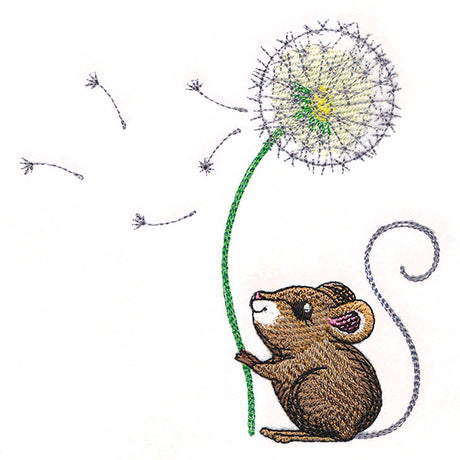Merry Mouse with Dandelion