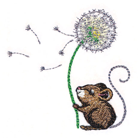 Merry Mouse with Dandelion