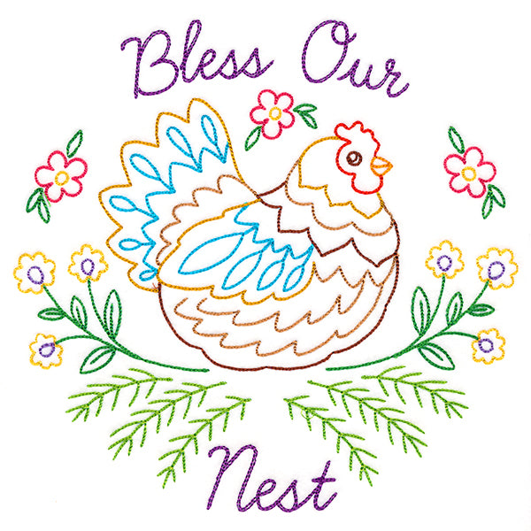 Bless Our Nest Chicken (Vintage)