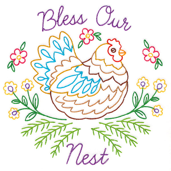 Bless Our Nest Chicken (Vintage)