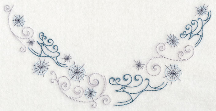 Icy Reindeer Neckline (V-Neck)