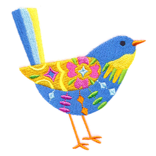 Colorful Retro Birdie