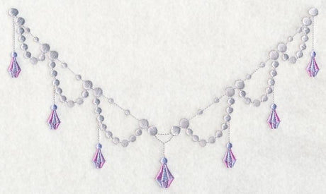 Jewels and Beads Neckline (V-Neck)