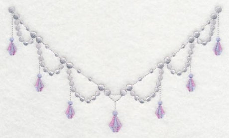 Jewels and Beads Neckline (V-Neck)