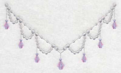 Jewels and Beads Neckline (V-Neck)