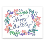 Happy Birthday Wreath (Cardstock)