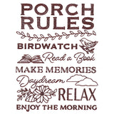Porch Rules