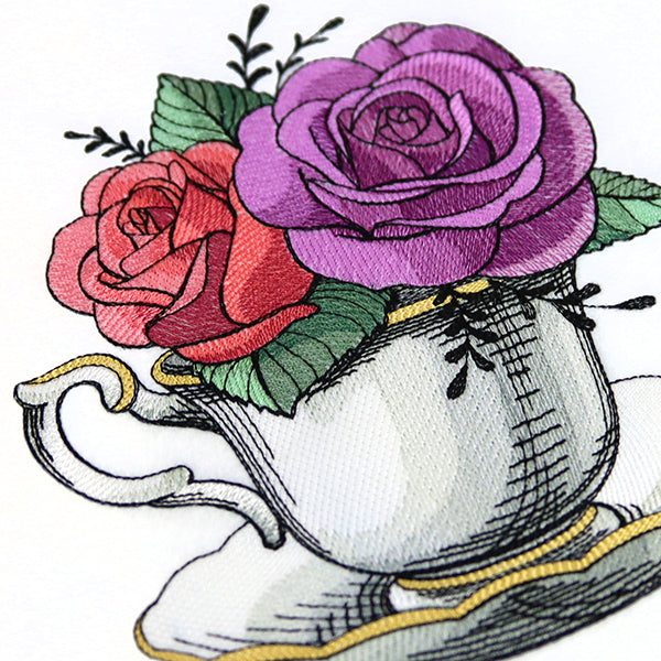 Tea Cup Rose Bouquet