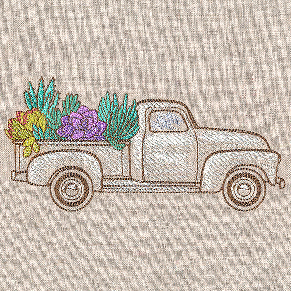 Succulent Retro Truck