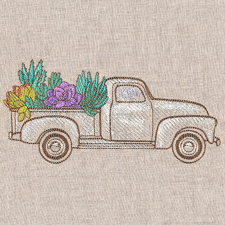 Succulent Retro Truck