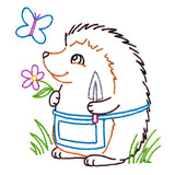 Backyard Friends - Hedgehog (Vintage)