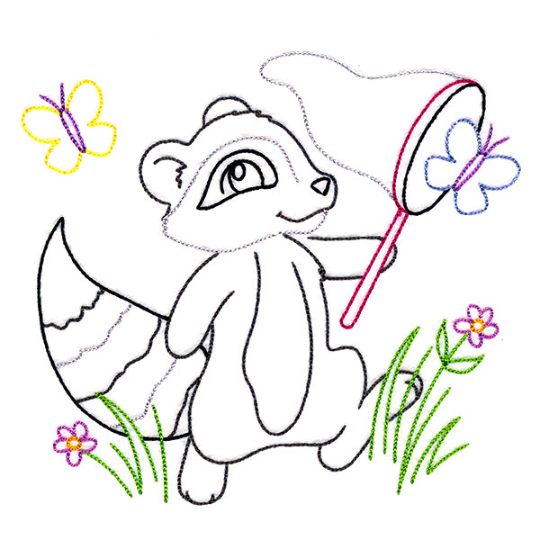 Backyard Friends - Raccoon (Vintage)