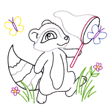 Backyard Friends - Raccoon (Vintage)