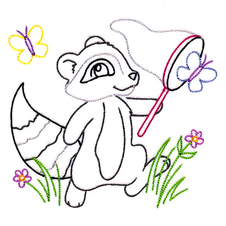 Backyard Friends - Raccoon (Vintage)