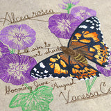 Butterfly and Blooms Collage