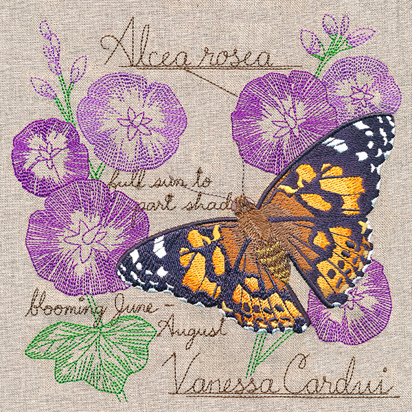 Butterfly and Blooms Collage