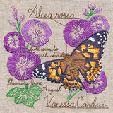 Butterfly and Blooms Collage