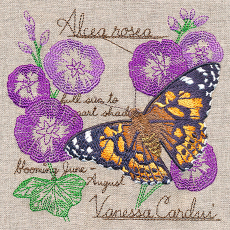 Butterfly and Blooms Collage