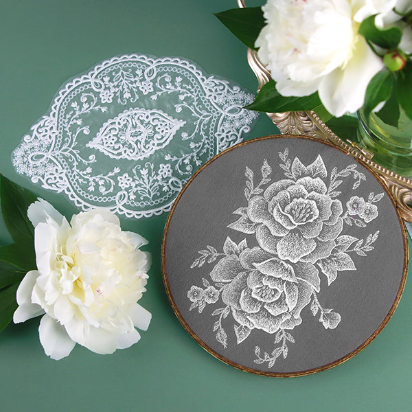 Delicate Floral Doily (Organza)