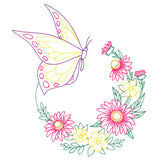 Coneflower Blooms Butterfly