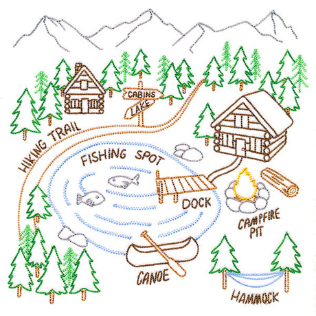 Northwoods Camping Map