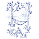 Classic Camping Scene - Hammock (Bluework)