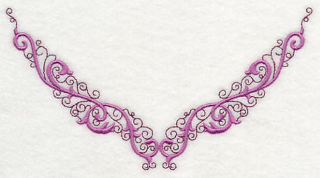 Ornate Swirls Neckline (V-Neck)