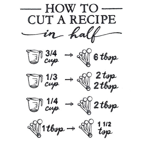 Baker's Friend How to Cut a Recipe in Half