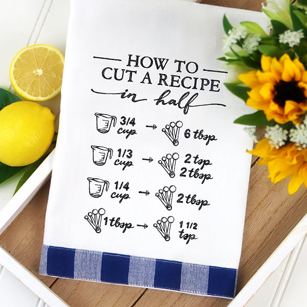 Baker's Friend How to Cut a Recipe in Half