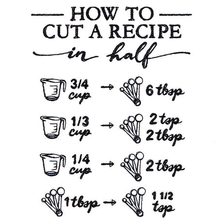 Baker's Friend How to Cut a Recipe in Half